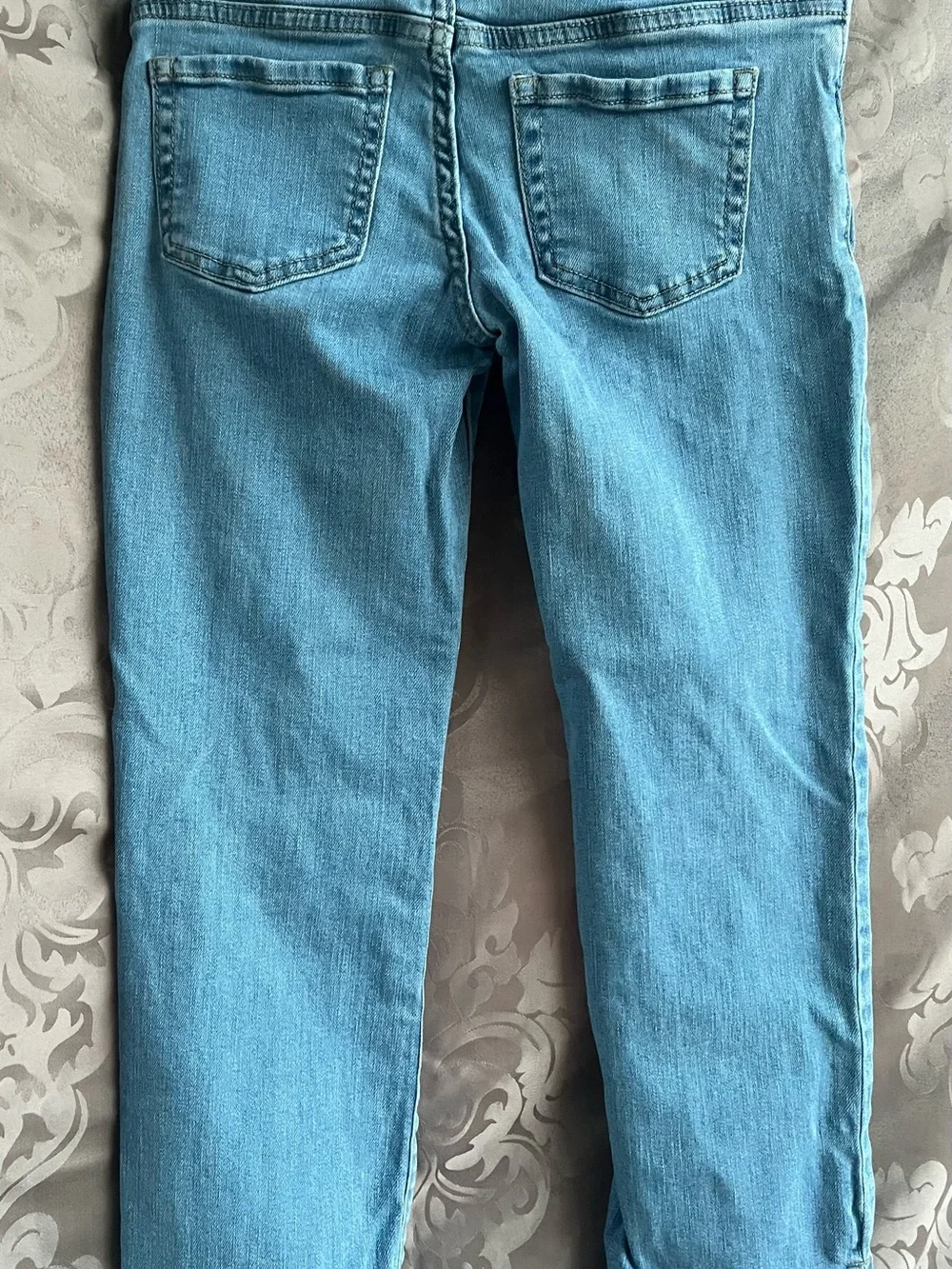 The Children's Place Light Blue Jeans with Hello Kitty Patch